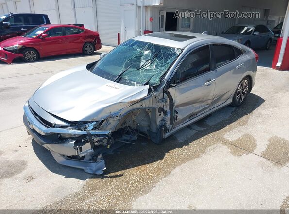 JHMFC1F35JX005582 2018 HONDA CIVIC Silver წინა მარცხენა ხედი სამი მეოთხედიდან
