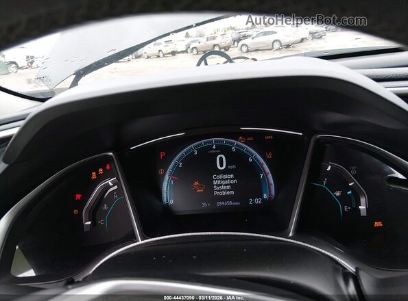 JHMFC1F35KX003364 2019 HONDA CIVIC Black Widok tylnych siedzeń