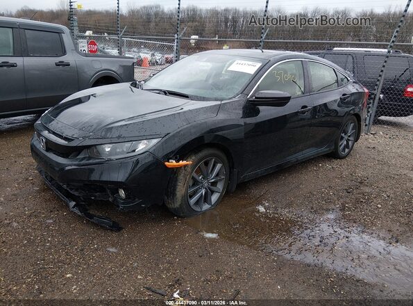 JHMFC1F35KX003364 2019 HONDA CIVIC Black Przód lewy