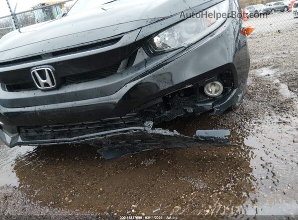 JHMFC1F35KX003364 2019 HONDA CIVIC Black Widok z przodu