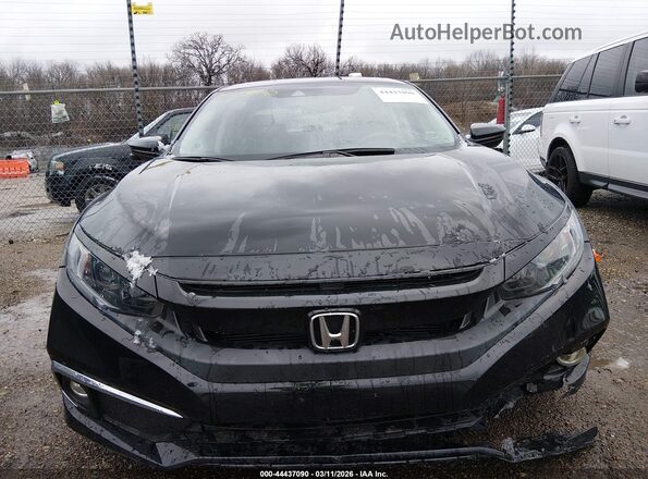 JHMFC1F35KX003364 2019 HONDA CIVIC Black Widok zestawu wskaźników