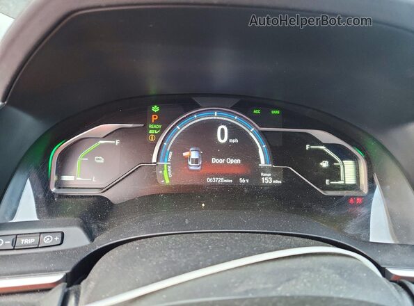 JHMZC5F13KC005348 2019 HONDA CLARITY Черный Вид щитка приборов