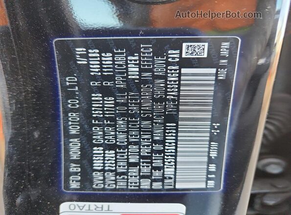 JHMZC5F15KC005318 2019 HONDA CLARITY Black Vista del compartimento del motor