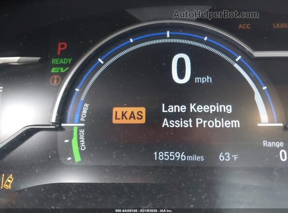 JHMZC5F3XKC006255 2019 HONDA CLARITY Gray 
