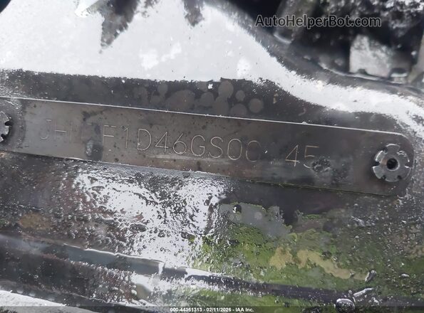 JHMZF1D46GS001451 2016 HONDA CR-Z Black Вид підкапотного простору