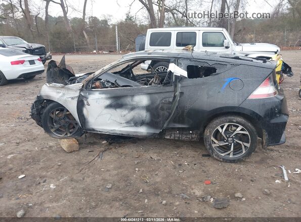 JHMZF1D46GS001451 2016 HONDA CR-Z Black Вид задньої частини салону
