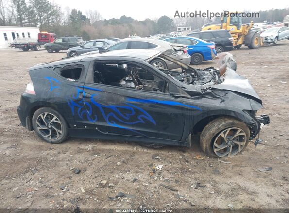 JHMZF1D46GS001451 2016 HONDA CR-Z Black Вид щитка приладів