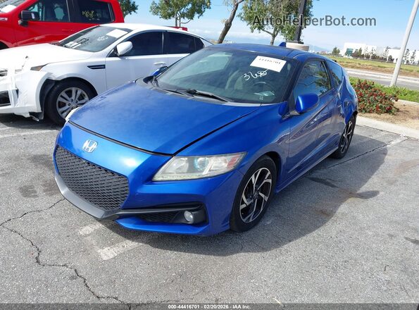 JHMZF1D62GS001366 2016 HONDA CR-Z Blue Առջևի ձախ երեք քառորդ տեսարան