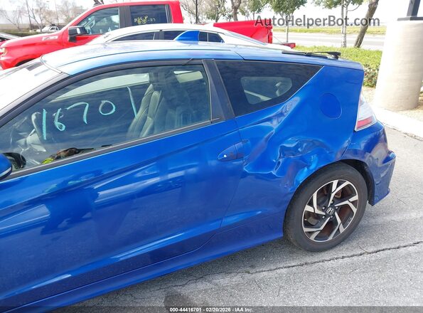 JHMZF1D62GS001366 2016 HONDA CR-Z Blue Դիմացի տեսք