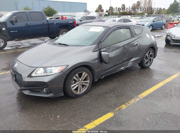 JHMZF1D67GS001329 2016 HONDA CR-Z Gray Widok z przodu