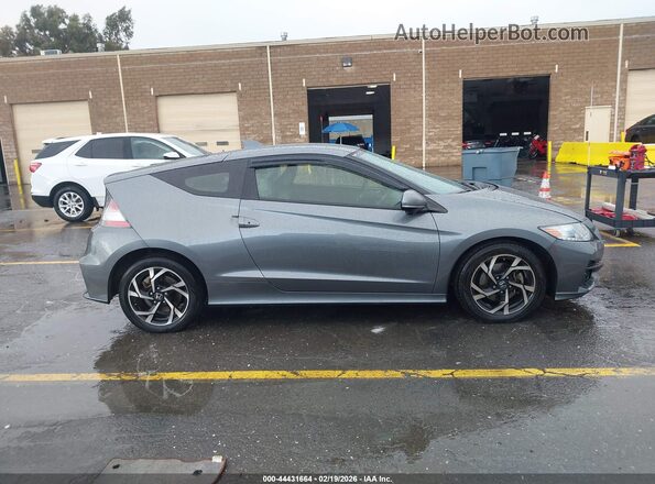 JHMZF1D67GS001329 2016 HONDA CR-Z Gray Widok wnętrza z tyłu