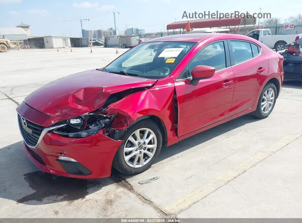 JM1BM1U7XG1282839 2016 MAZDA 3 Red Передня ліва чверть