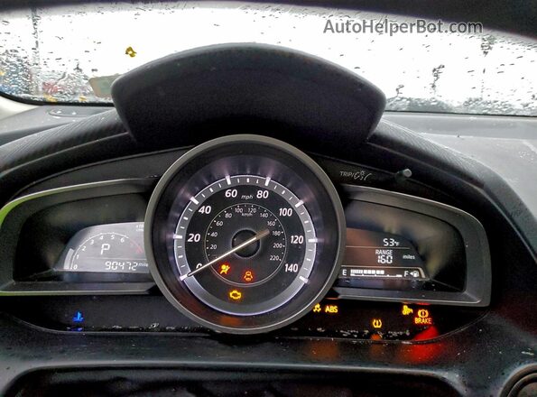 JM1DKBC71G0111831 2016 MAZDA CX-3 Gray Вид щитка приладів