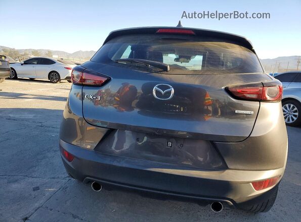 JM1DKDB73M1516771 2021 MAZDA CX-3 Gray Widok z tyłu