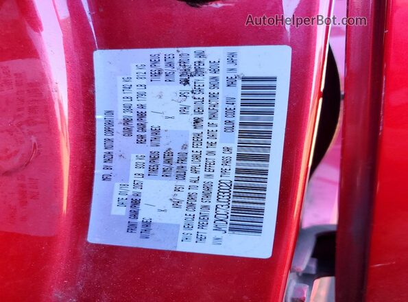 JM1DKDC73J0330020 2018 MAZDA CX-3 Красный Вид подкапотного пространства