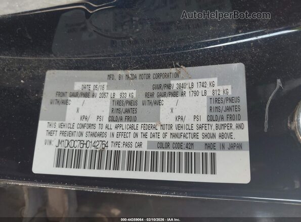 JM1DKDC76H0142764 2017 MAZDA CX-3 Black 
