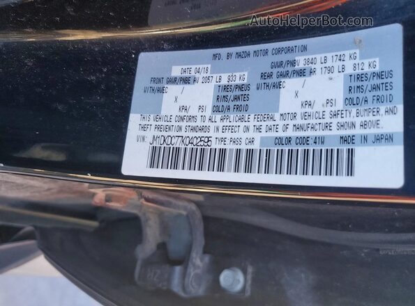 JM1DKDC77K0402595 2019 MAZDA CX-3 Черный Вид подкапотного пространства