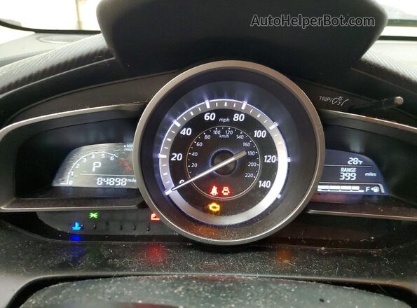 JM1DKFC72H0161887 2017 MAZDA CX-3 Gray Вид щитка приладів