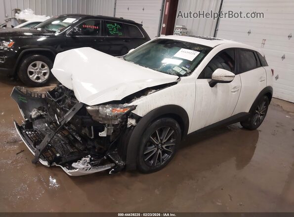JM1DKFC74J0301296 2018 MAZDA CX-3 White წინა მარცხენა ხედი სამი მეოთხედიდან