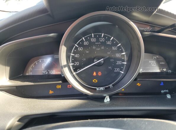 JM1DKFC74L1470991 2020 MAZDA CX-3 Blue Вид щитка приладів