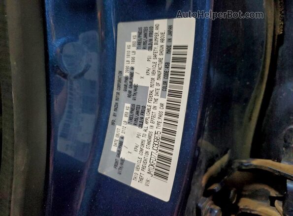 JM1DKFD77J0309875 2018 MAZDA CX-3 Blue Widok komory silnika