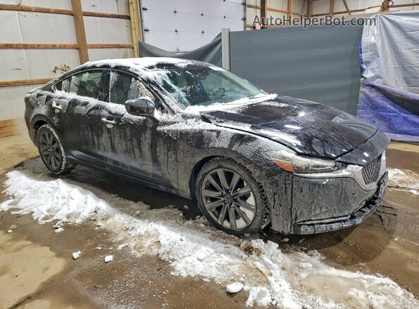 JM1GL1TY9K1507831 2019 MAZDA 6 Black Передня права чверть