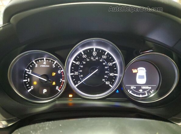 JM1GL1TY9K1507831 2019 MAZDA 6 Black Вид щитка приладів