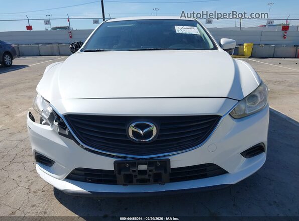 JM1GL1U52H1156127 2017 MAZDA 6 White Widok zestawu wskaźników