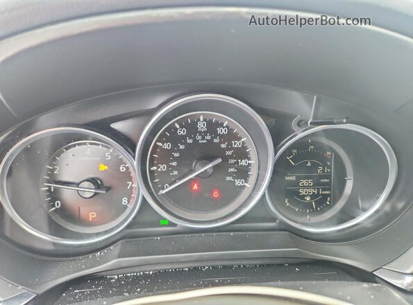 JM1GL1UM2J1319971 2018 MAZDA 6 Black Instrument cluster view