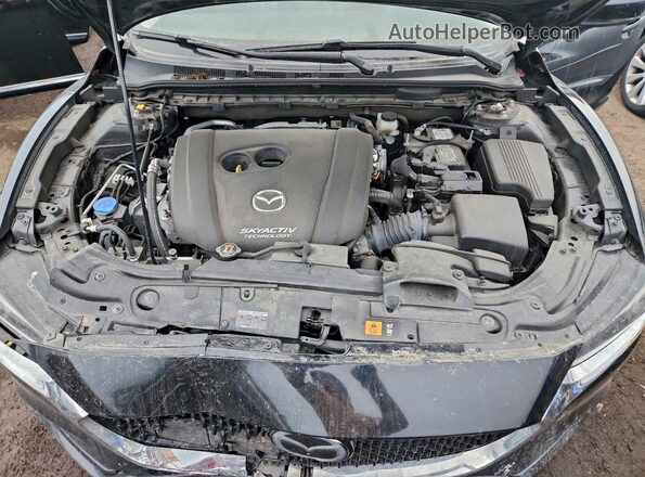 JM1GL1UM2J1327522 2018 MAZDA 6 Black უკანა სალონის ხედი