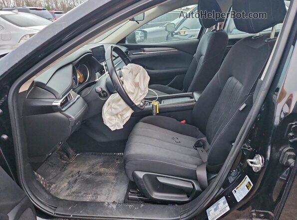 JM1GL1UM2J1327522 2018 MAZDA 6 Black წინა სალონის ხედი