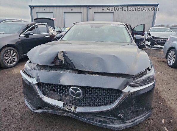 JM1GL1UM2J1327522 2018 MAZDA 6 Black წინა ხედი