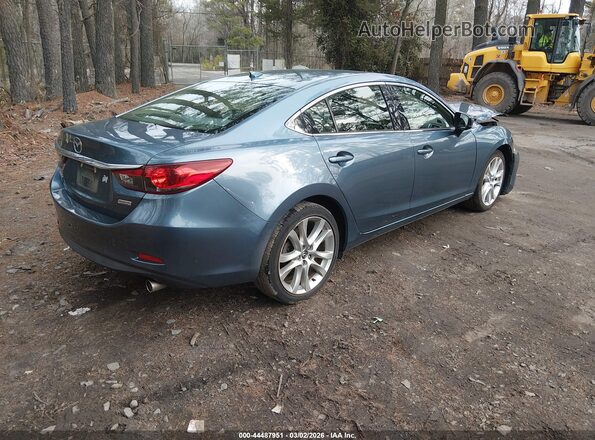 JM1GL1V52H1153985 2017 MAZDA 6 Blue Задня права чверть