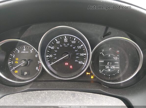 JM1GL1V52H1153985 2017 MAZDA 6 Blue Вид задніх сидінь