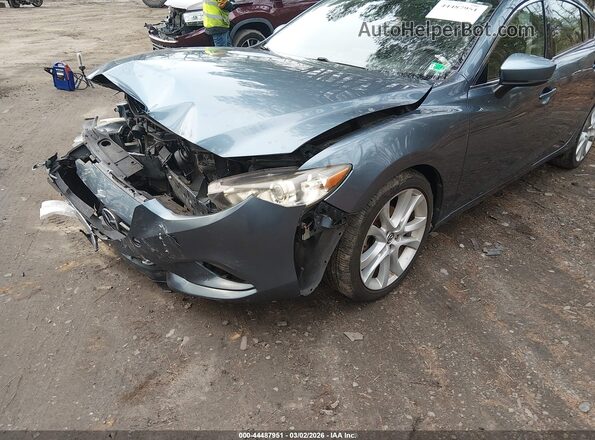 JM1GL1V52H1153985 2017 MAZDA 6 Blue Вид спереду
