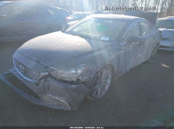 JM1GL1V59H1107814 2017 MAZDA 6 Blue წინა მარცხენა ხედი სამი მეოთხედიდან