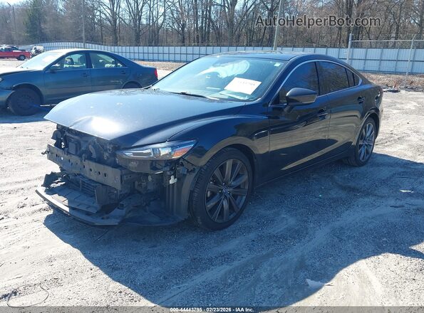 JM1GL1VM0J1306294 2018 MAZDA 6 Черный Передняя левая четверть