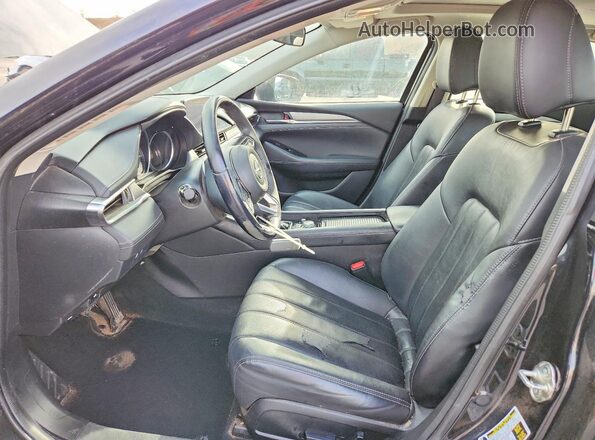 JM1GL1VM8K1503716 2019 MAZDA 6 Black Widok wnętrza z przodu