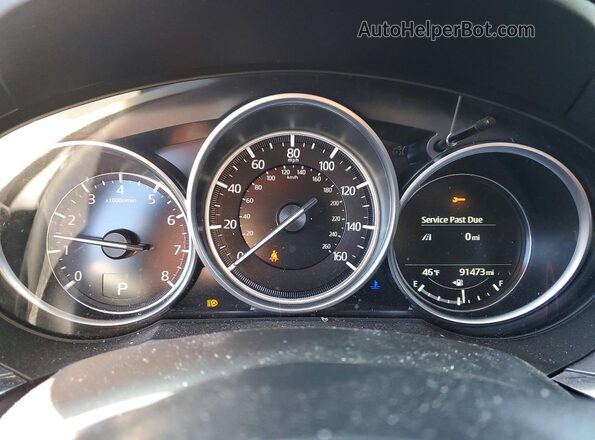 JM1GL1VMXL1515500 2020 MAZDA 6 Black ხელსაწყოთა პანელის ხედი