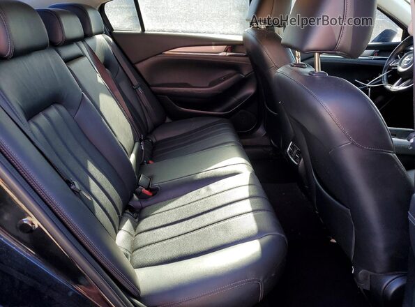 JM1GL1VMXL1515500 2020 MAZDA 6 Black უკანა სავარძლების ხედი
