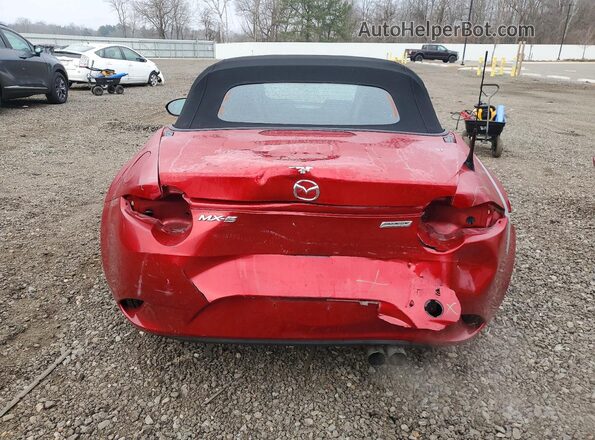JM1NDAB74H0124052 2017 MAZDA MX-5 Red Rear view