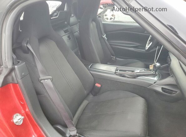 JM1NDAB74H0124052 2017 MAZDA MX-5 Red Rear seats view