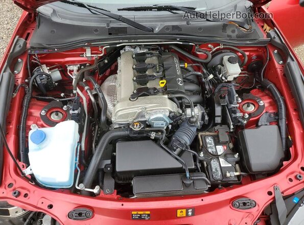 JM1NDAB74H0124052 2017 MAZDA MX-5 Red Rear interior view