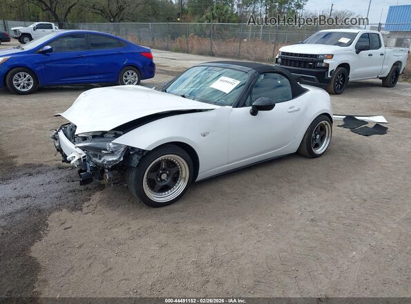 JM1NDAC74G0113680 2016 MAZDA MX-5 MIATA White Առջևի ձախ երեք քառորդ տեսարան