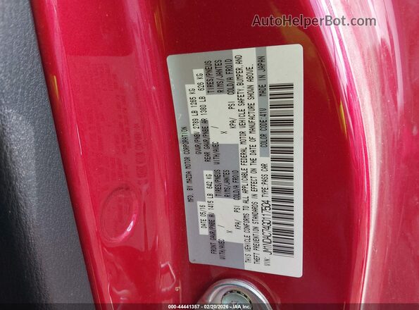JM1NDAC74G0117504 2016 MAZDA MX-5 MIATA Red Widok komory silnika