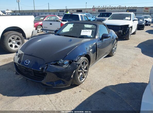 JM1NDAD72M0458376 2021 MAZDA MX-5 MIATA Dark Blue წინა მარცხენა ხედი სამი მეოთხედიდან
