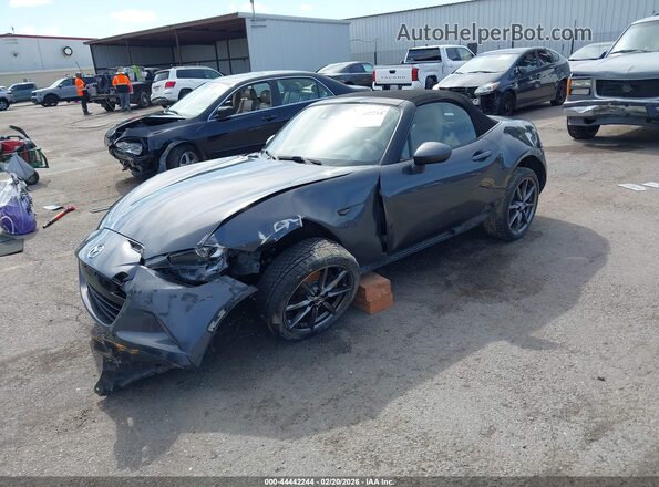 JM1NDAD74G0107182 2016 MAZDA MX-5 MIATA Gray Առջևի ձախ երեք քառորդ տեսարան