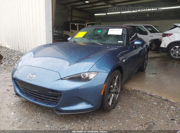 JM1NDAD75K0307514 2019 MAZDA MX-5 MIATA Blue Vista tres cuartos delantera izquierda