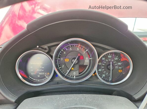 JM1NDAD78M0459693 2021 MAZDA MX-5 Red ხელსაწყოთა პანელის ხედი