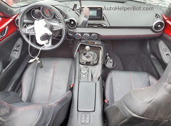 JM1NDAD7XG0112855 2016 MAZDA MX-5 Красный Вид панели приборов